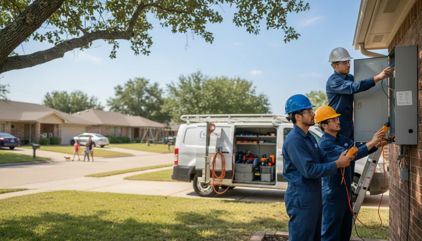 Certified electrician providing emergency electrical services in Dover, AR